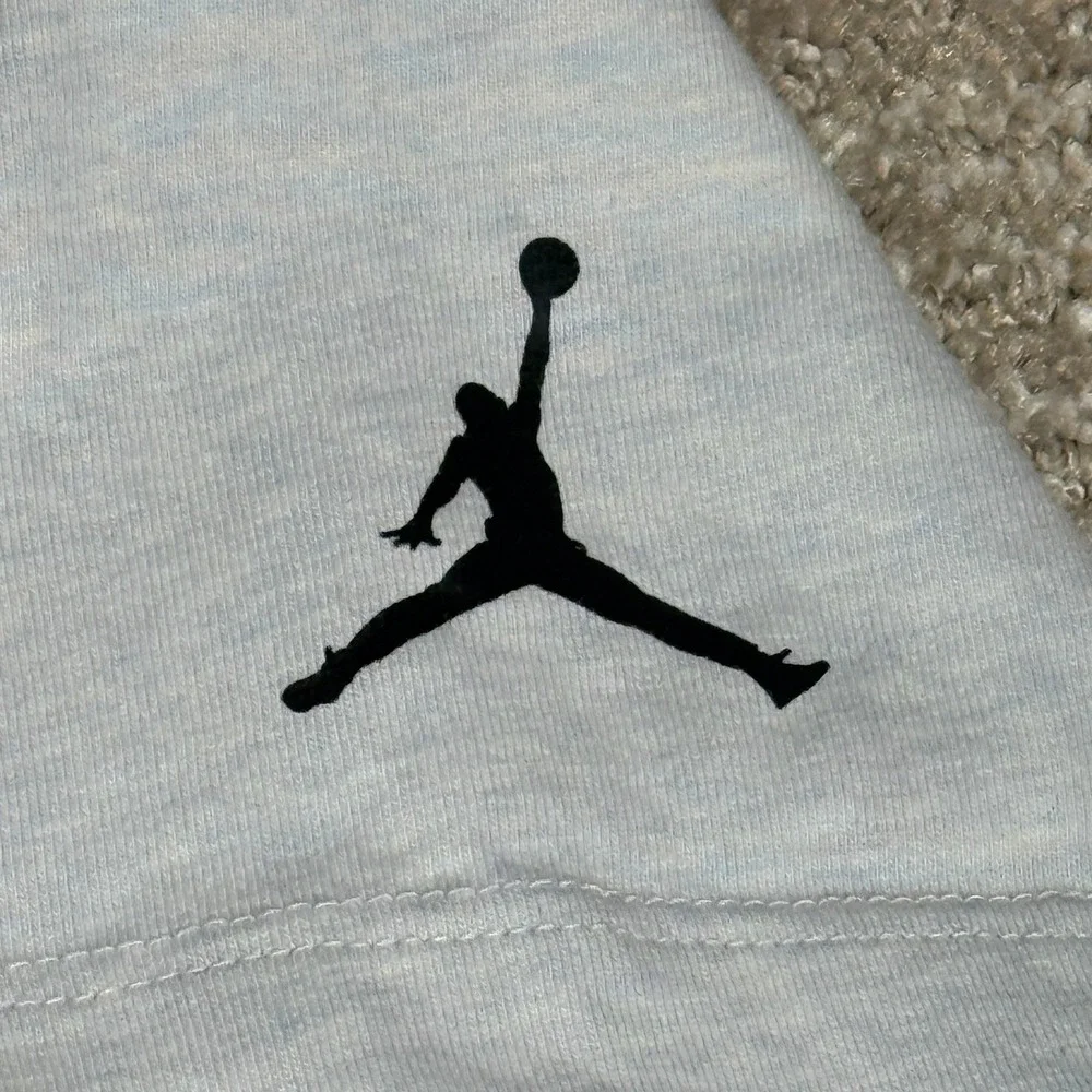 Nike Air‎ Jordan T Shirt Mens Large Blue Jumpman Logo Minimalist Athletic Tee
